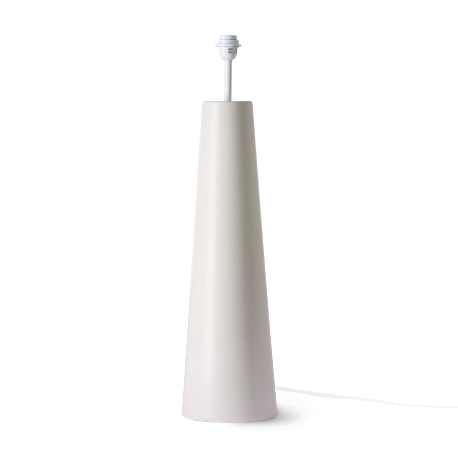 Cone floor lamp base XL cream