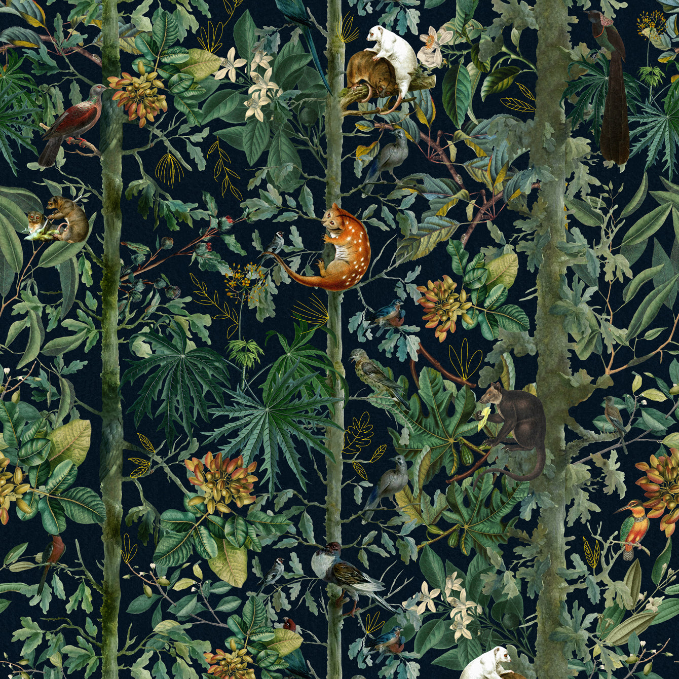 Wildlife dark tapet - front