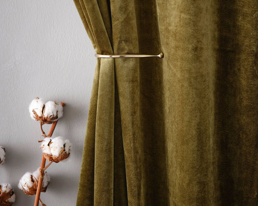 Catifea de bumbac Moss Green