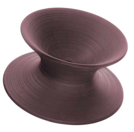 Spun armchair purple - front